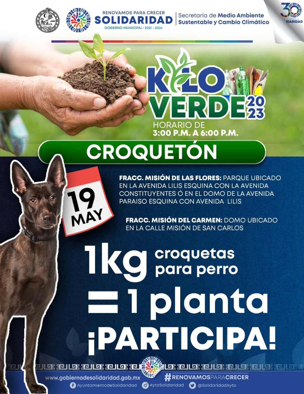 Invitan a participar en “Kilo verde” y “Croquetón”